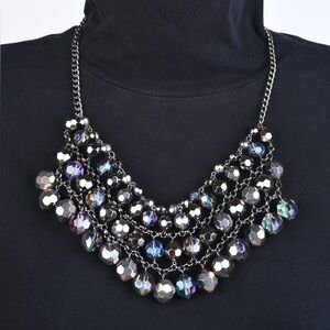 Vera Wang Women’s Beaded Bib Necklace